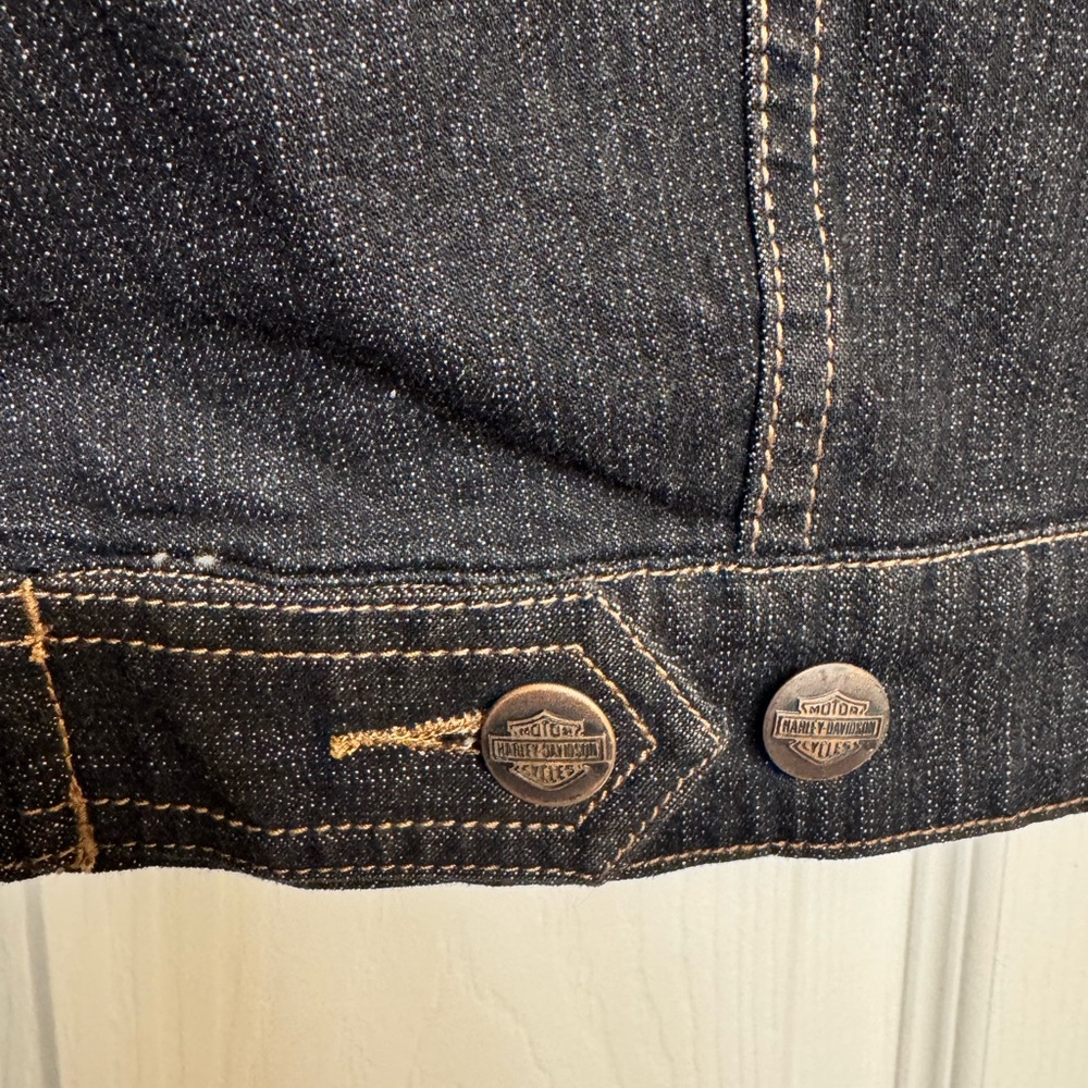Harley Davidson Women’s Black Denim Jean Jacket